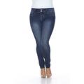 White Mark PS526-A-14 14 Plus Size Super Stretch Denim Dark - Blue PS526-A/14